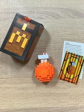 McDonald's Minecraft Orange Soda Potion Happy Meal Toy